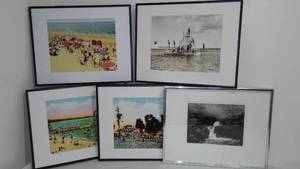 lot 688 image: Vintage Framed Scenic Water Prints (5)