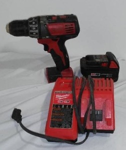 Milwaukee M18 18V Lithium-Ion Cordless 1/2 In. Drill Driver, Battery And Charger.