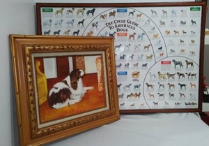 lot 742 image: The Cycle Guide of Americas Dogs And Painting of Dog.