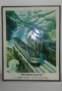 lot 743 image: The Empire Builder in Glacial National Park. Amtrak Photo.