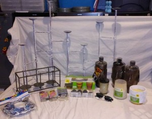 lot 480 image: Citronella Candle, Hawaiian Torches, Lights and more.