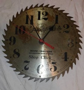 lot 486 image: Sears Roebuck and CO. Shop Clock.
