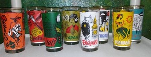 lot 698 image: Vintage Coca-Cola Around the World 1960s Glasses (8).
