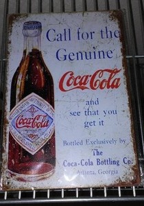lot 700 image: Metal Coca-Cola Sign.