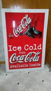 lot 763 image: Coca-Cola Sign.
