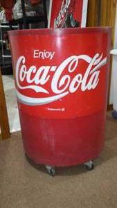 lot 764 image: Coca-Cola Rolling Ice Chest.