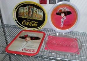 lot 771 image: Coca Cola Trays Platter (4). 1971 1991