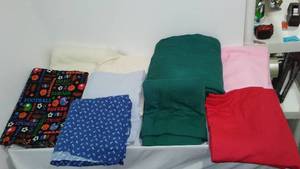 lot 834 image: Sweatshirt, Rib Knit, Flannel Fleece Remnant Material.