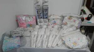 lot 838 image: Doll Forms, Pressing Paper, Fabric Remnant Material.