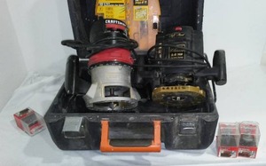 lot 843 image: Craftsman and Skil Routers.