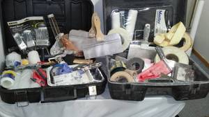 lot 846 image: Assorted Drywall and Painting Supplies in cases.