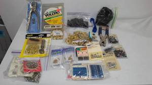 lot 873 image: Snaps, Swivels, Eye Hook, Velcro, Snap Tools and More.