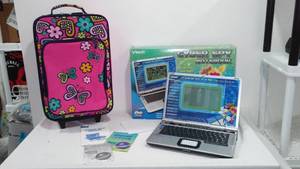 lot 901 image: Vtech Kids Computer and suitcase.