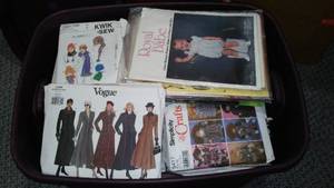lot 883 image: Dozens of Patterns in Covered Tote.