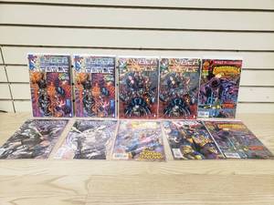 lot 9 image: Lot of 10 Cyber Force, Cyberella, Cable, Cannonballs