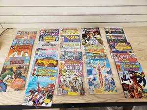 lot 15 image: Lot of Fantastic 4, Billy the kid, Spiderman, The Mask, Swamp thing, Comic Books