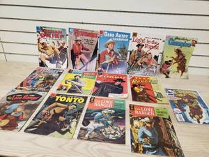 lot 27 image: Lot of Iron Man, Gunsmoke, Daniel Boone, Zorro, Lone Ranger, Tonto and more Comic Books