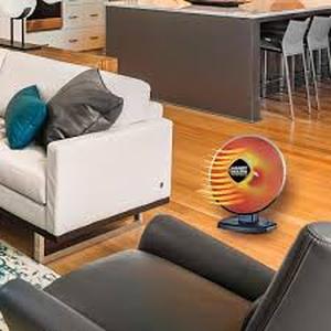lot 6 image: 1500-Watt 18.5 in. Electric Ceramic Parabolic Space Heater with Tip-Over SafetyCustomer Returns See Pictures