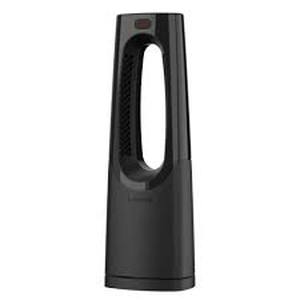 lot 7 image: Lasko Bladeless 1500W 28 in. Black Electric Oscillating Tower Ceramic Space Heater with Remote Control and Digital Display Customer Returns See Pictures