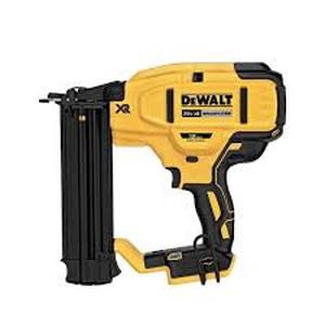 lot 12 image: DEWALT 20V MAX XR Lithium-Ion Electric Cordless 18-Gauge Brad Nailer (Tool Only) Customer Returns See Pictures