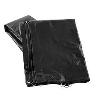 lot 16 image: Everbilt 10 ft. x 12 ft. Black Heavy Duty Truck Tarp Customer Returns See Pictures