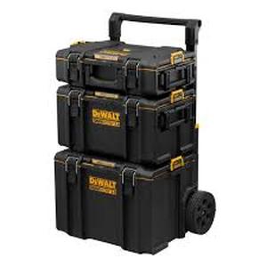 lot 19 image: DEWALT TOUGHSYSTEM 2.0 24 in. Tower Tool Box System (3 Piece Set)   Customer Returns See Pictures