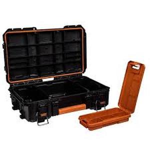 lot 29 image: RIDGID Pro Gear System Gen 2.0 Stackable Durable Compact Power Tool Box With Secure Hang Mounts    Customer Returns See Pictures