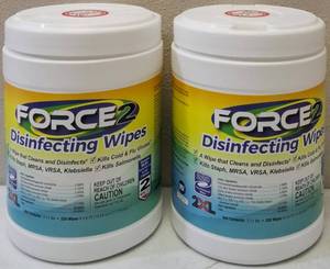 lot 18 image: (2) Pack 2XL Force2  Cleaning Disinfectant Wipes