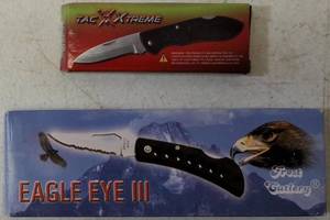 lot 26 image: (1) Eagle Eye III Pocket Knife (1) Tac Xtreme Pocket Knife  NEW