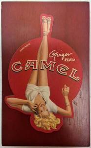 lot 50 image: Smokers Treasure - (43) Camel Ginger Coasters 2004 (1) Cao Gold Cigar Box Converted to a Coaster Holder (View Photos)
