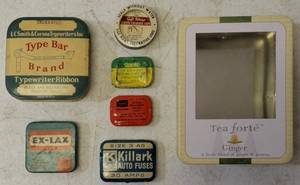 lot 55 image: Vintage Empty Tins - Empty (View Photos)