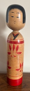 lot 31 image: Vintage Wooden Kokeshi Doll