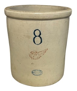 lot 144 image: Vintage Redwing 8 Gallon Crock