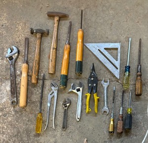 lot 154 image: Screwdrivers, Wrenches, Hammers and More