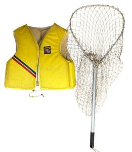 lot 106 image: Life Safety Vest and Large Fishing Net