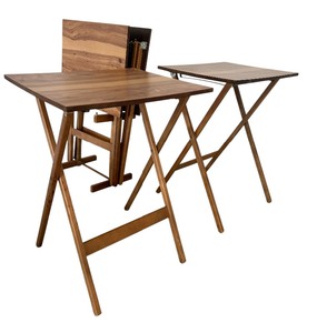 lot 41 image: Vintage MCM Artex TV Trays