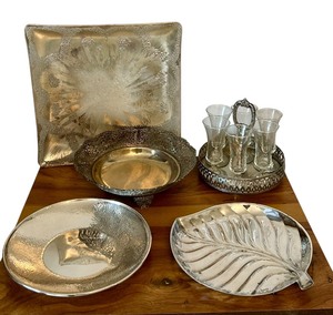 lot 52 image: Variety of Silver Plated Decorative Items including Some Vintage