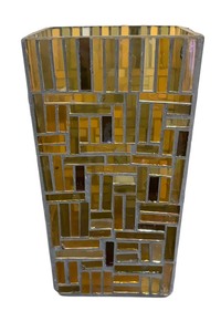 lot 215 image: Stunning Stained Glass Vase