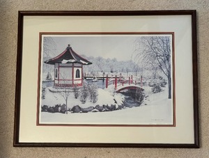 lot 245 image: Japanese Garden Print by Francis R. Meisch