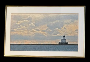 lot 248 image: Manitowoc Breakwater Lighthouse Print