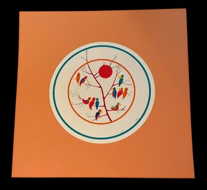 lot 283 image: Vibrant Vintage Unframed Artist Proof Print