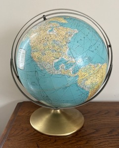 lot 318 image: Vintage Rand McNally Word Globe