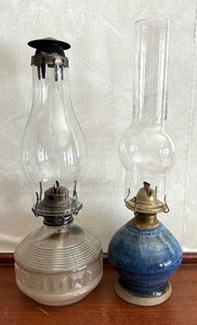 lot 347 image: Two Vintage Oil Lamps