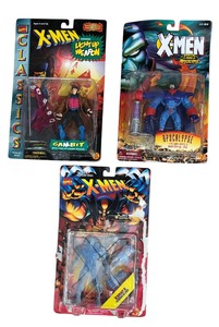 lot 359 image: X-Men Figurines including Iceman II, Apocalypse and Gambit