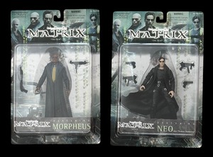 lot 372 image: New Matrix Morpheus and Neo Figurines
