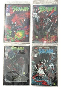 lot 376 image: Four Spawn Comic Books