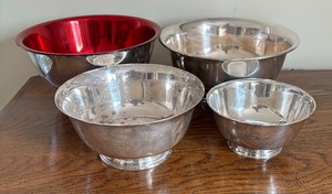 lot 354C image: Variety of Vintage Silver Plated Bowls