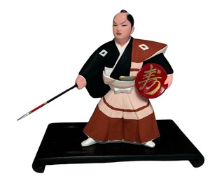 lot 418 image: Japanese Hakata Samuri Warrior Sculpture