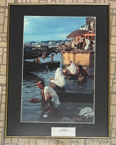 lot 436 image: Morning Ablutions Varanassi Photographic Print by James Peterson