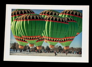 lot 435 image: Up, Up and Away Unframed Hot Air Balloon Photographic Print by Judy Babcock